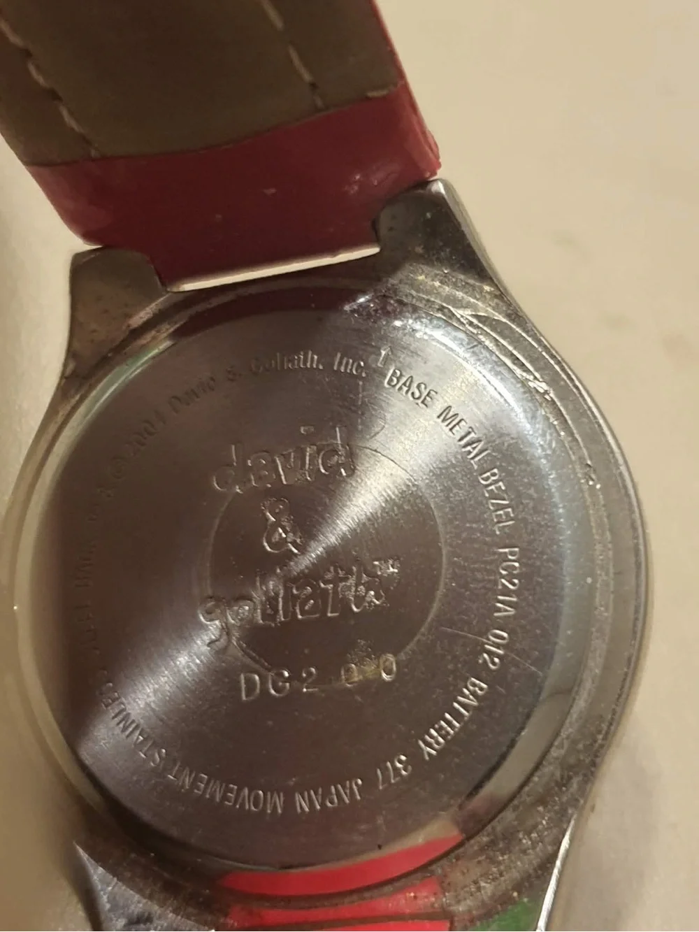 🦋10/$20🦋 David & Goliath Drama Queen Silver/White Leather Women's Watch